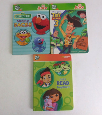 Lot Of 3 Leap Frog Tag Junior & Leap Reader Junior Disney & Sesame Street Books