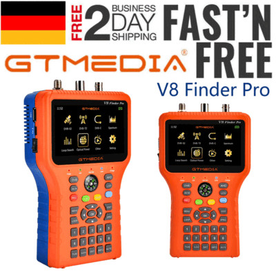GTMEDIA V8 Finder Max/Pro DVB-S2/T2/C HD Satfinder Satelliten Terrestrisch
