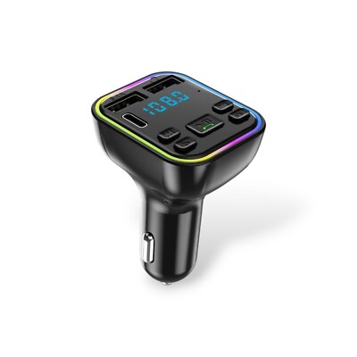 FM Transmitter Bluetooth 5.3 Auto KFZ Radio Freisprechen mit 2 USB Anschluss