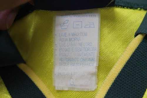 Brazil National Team Authentic Umbro Jersey Size Large 1994 #7 BEBETO FIRMADA - Picture 9 of 16