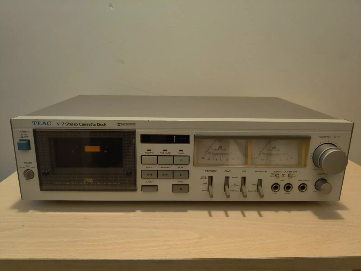 RARE Teac V-7 Stereo Cassette Tape Deck 3-Head 2-Motor Dolby NR