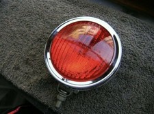 Chrome Vintage Oben Red Lens Fog Light Stop Light Oldtimer Chrome Vintage Oben Red Lens Fog Light Stop Light Oldtimer
