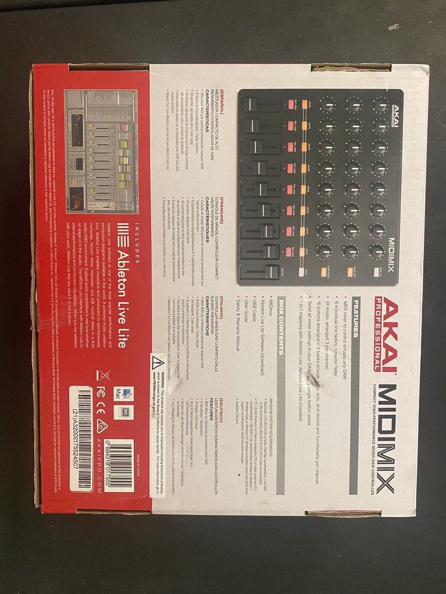 AKAI MIDI MIX MIDIMIX High-Performance Portable Mixer DAW
