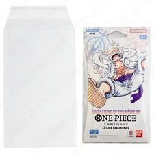 One Piece Sleeved Booster Pack Protective Sleeves - x10 Self Sealing Clear View