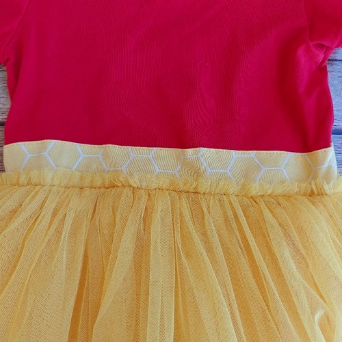 Taylor Joelle Winnie the Pooh Dress Size 5 Red Yellow - Picture 5 of 9