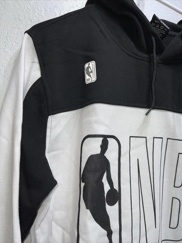 Sudadera con capucha blanca y negra de la NBA para hombre talla nueva con etiquetas M Foto 2 de 4