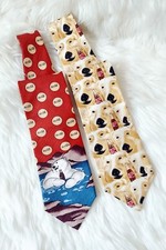 Vintage Coca Cola Polar Bear Neck Ties, 2 pcs.