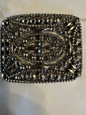 Antique Victorian Shoe Bulckle With Faceted Steel