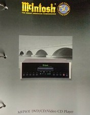 RARE McIntosh 1999 50TH ANNIVERSARY MVP831 DVD/CD/VIDEO CD PLAYER BROCHURE