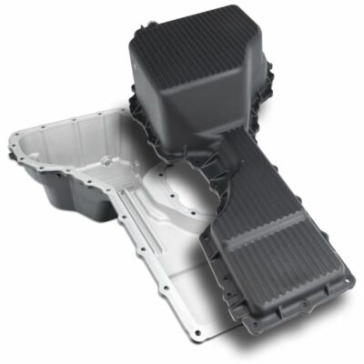 PPE Black Deep Capacity Cast Aluminum Oil Pan For 17-19 Chevy/GMC 6.6L Duramax