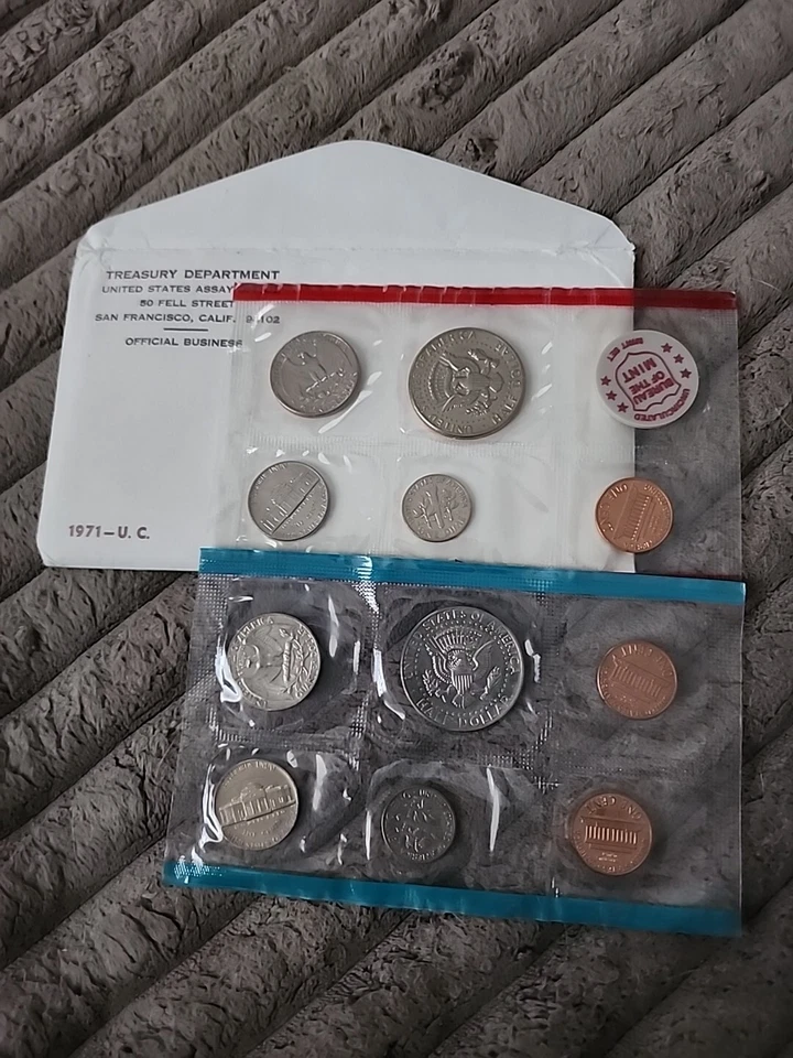 1971 US Department Of The Treasury Assay Office 11-Coin Uncirculated Mint Set - Image 2 of 2
