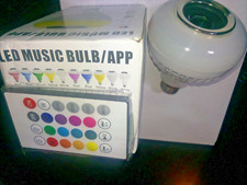 Ampoule LED intelligente Bluetooth RGB - Ampoule Haut-parleur blanche changeante