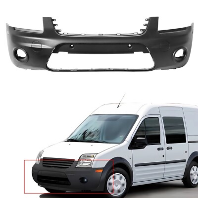 For 2010-2013 Ford Transit Connect Front Bumper Cover Textured w/ Fog Lamp Hole