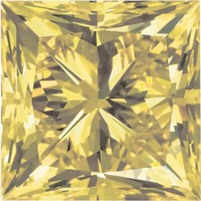 Natural Extra Fine Yellow Diamond - Square Princess - VS2-SI1 - Africa - Extra F