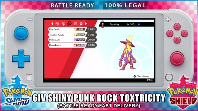 6iv Squareultra Shiny Toxtricity Fast Delivery Pokemon