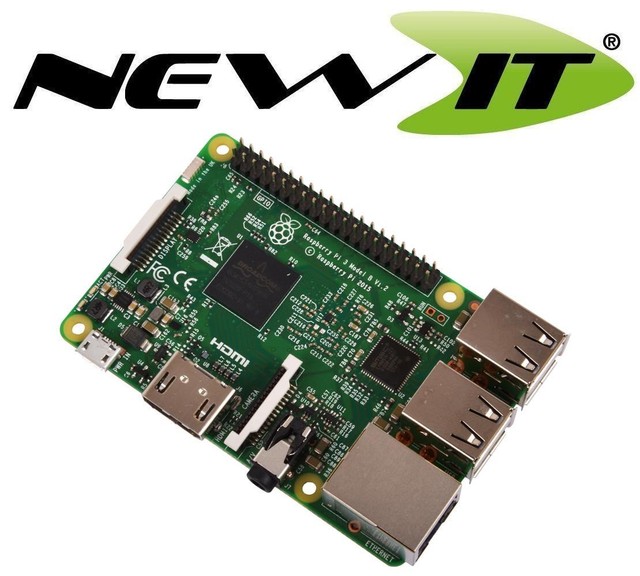 RASPBERRY Pi 3 Model B Wireless Lan 1.2GHz Quad Core 64Bit 1GB RAM (2016 Model) 