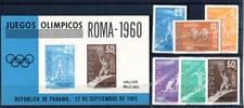 PANAMA 1960 Olympics Rome Italy S/S & complete set MNH (268)