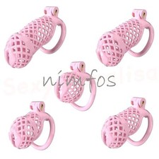 Male Cobra Chastity Cage Device 5 Colors Men Resin Mamba Lock Belt 5 Rings