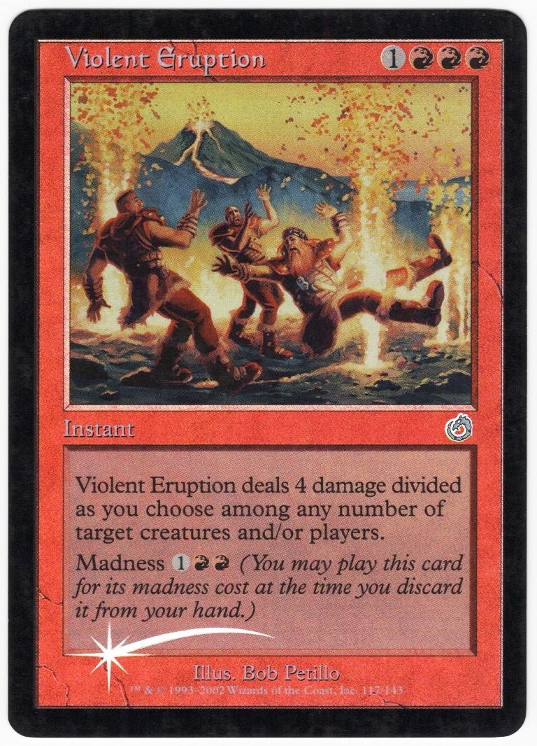 Violent Eruption 2002 Torment FOIL Red Uncommon Instant MTG SP - NM AZ1