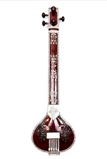 Traditional Indian Handmade 5 String Flat Tun Wood Tanpura High Quality