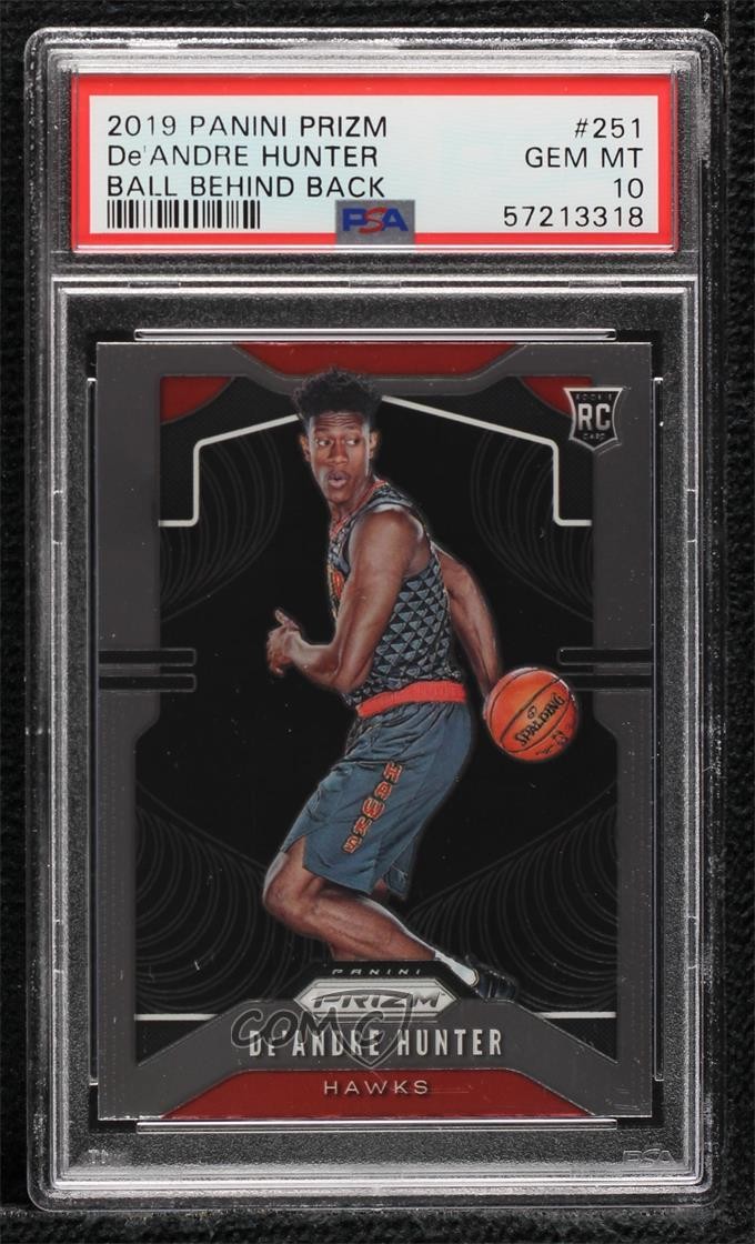 2019-20 Panini Prizm Variation De'Andre Hunter #251 PSA 10 GEM MT Rookie RC uk2