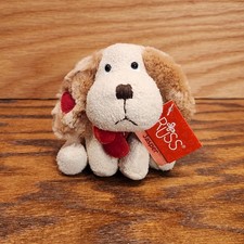 Russ Berrie Luv Pets Jasper Love Puppy Dog Plush Hearts Soft Beanbag NWT