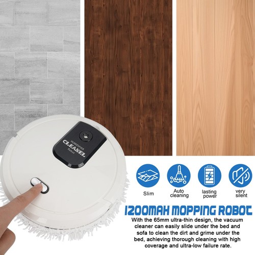 Smart Robot Vacuum Mop Rechargeable Automatic Floor Sweeping Cleaner Household - Picture 8 of 14