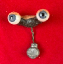 Vintage Glass Doll Eyes Blue 12.4mm