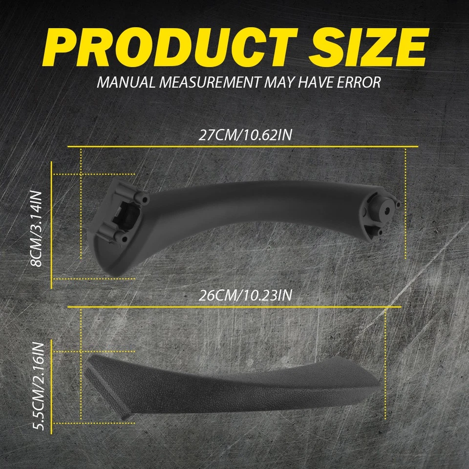 Tirador de la manija de la puerta cubierta del panel interior para BMW E90 E92 323i 325i 328i 6-30X Foto 4 de 4
