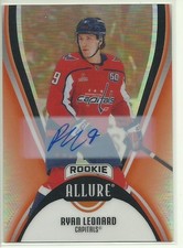 2025-26 UPPER DECK ALLURE RYAN LEONARD RC ROOKIE RED RAINBOW AUTOGRAPH CARD #101