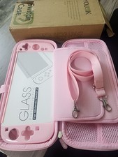 Pink Carrying Case for Switch 2 2025, Switch 2 Accessories Bundle for Girt