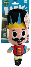 New Bark Christmas Holiday Nutcracker Soldier Squeak Dog Toy - RARE