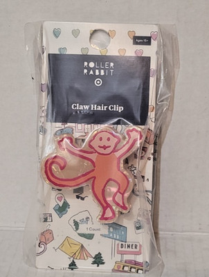 Roller Rabbit x Target Orange Monkey Claw Hair Clip