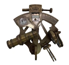 Nautical Maritime Solid Brass Sextant Astrolabe Marine Instrument Hadley London