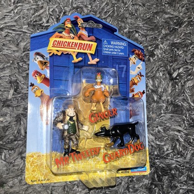 Ginger, Guard Dog und Mr Tweedy Playmates Figurenset Chicken Run Aardman 2000