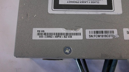 Cisco WS-C3850-48PW-SZ Catalyst 3850 48 PoE+ 48-Port Layer 3 Switch - Photo 7/7