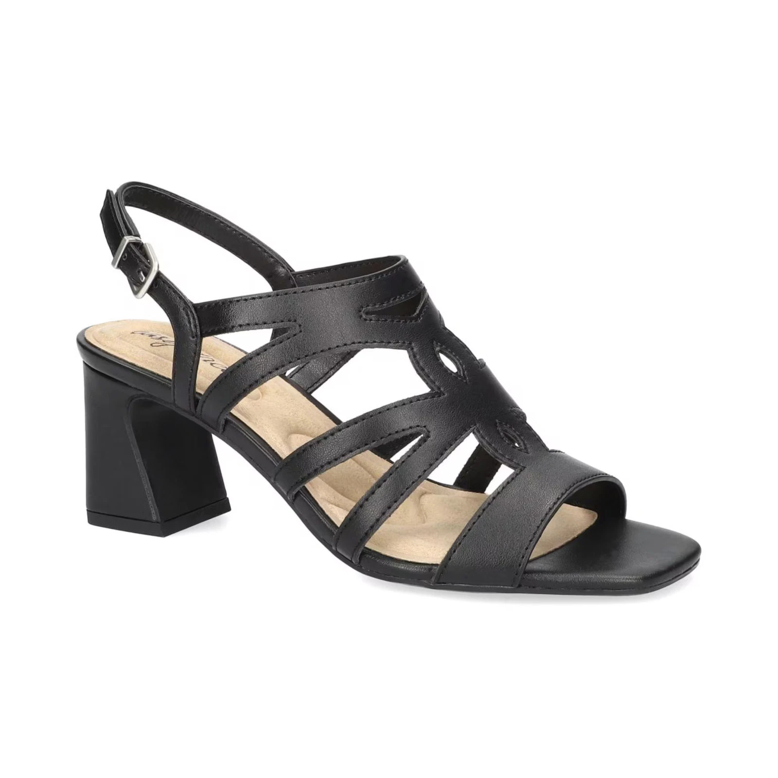 Women's Easy Street Divine Block Heel Sandals Black