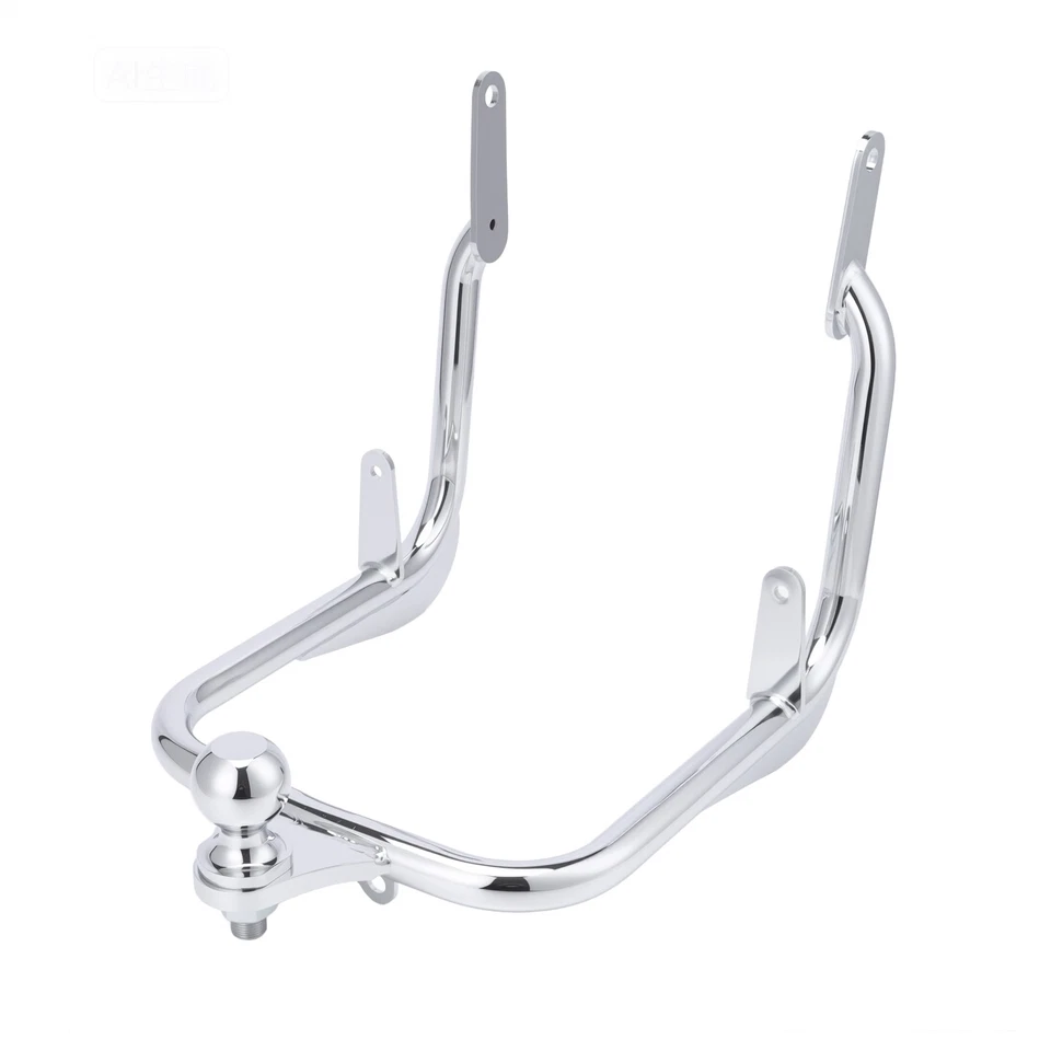 Chrome Trailer Hitch W/Ball For Harley Touring Street Glide Road King 2009-2023 — 第 2/4 张图片