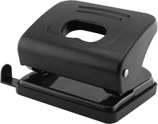 Image of Q-Connect Medium Duty Hole Punch 20 Sheet Black 87
