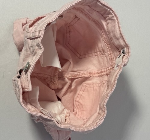 Epic Threads Pink Denim Shorts Adjustable Distressed Cuff Bottoms Girls Sz 4T - Picture 8 of 11