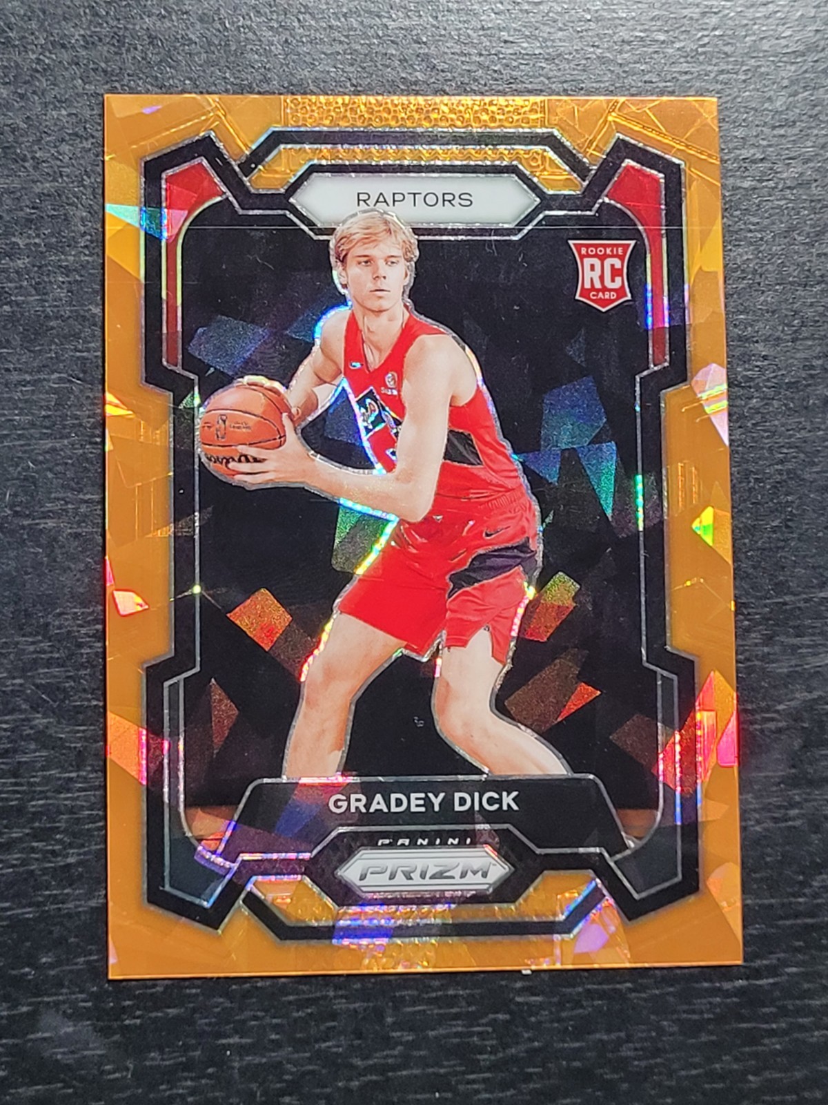 2023-24 Panini Prizm Orange Ice Prizm Rookie RC #134 Gradey Dick*