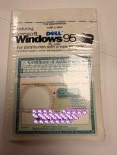 Microsoft Windows 95 With USB Support CD Dell Sealed Vintage 93942