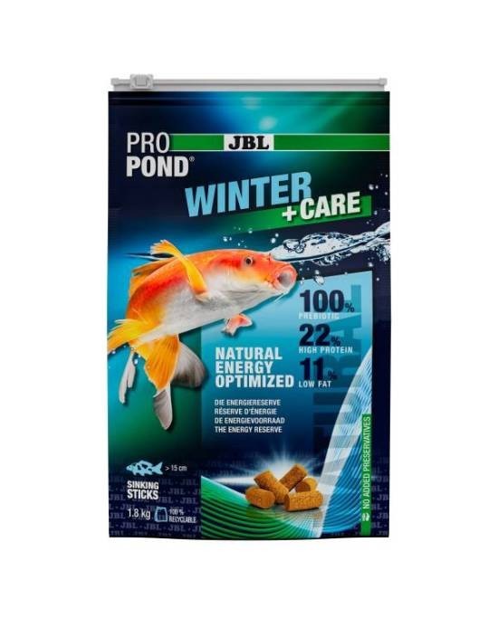 Nourrir ses poissons en hiver : optez pour le soin JBL ProPond Winter + Care de 1,8kg