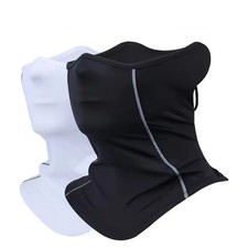 Summer Men's and Women's Ice Silk Dust Mask Reflective Night Riding Half Face Ma