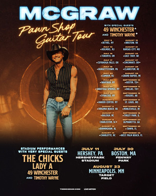 Tim McGraw 2026 Summer Tour Full Tour Date 2026 Merch Poster