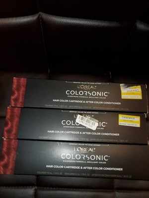 3 L Oreal Paris Colorsonic Permanent Hair Color Cartridge 6RR Light Brown Red