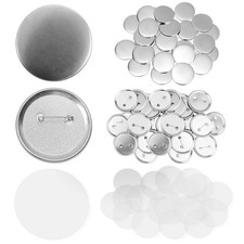 300 Pcs 58mm/2.28 inch Button Maker Supplies, 58mm Button Supplies Parts, App...