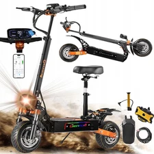 6000W Dual Motor Electric Scooter 52V 33AH 70KM/H 10" Folding Off-Road E-Scooter