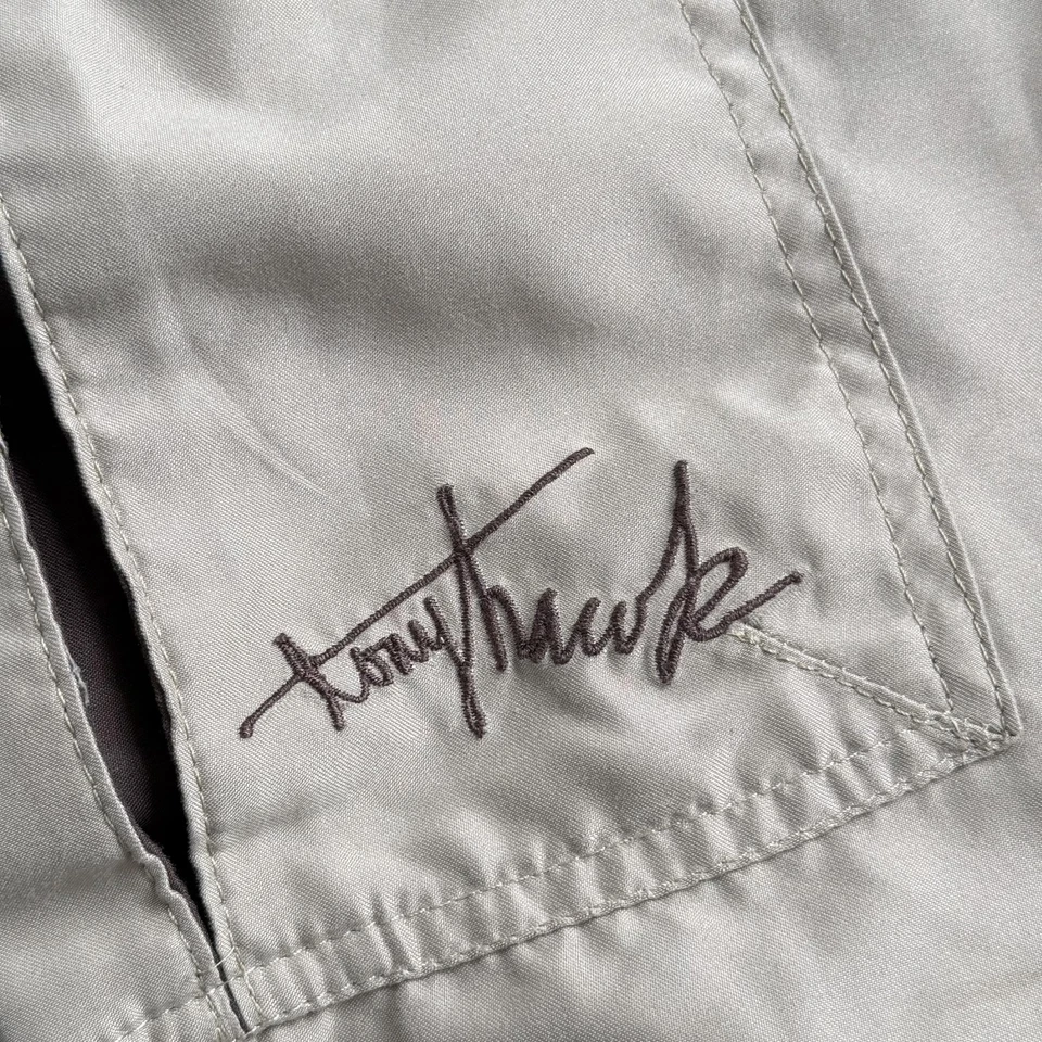 Pantalones Cortos Tony Hawk Para Hombres 29 Caqui Carga Patín Multi Bolsillo Bordado Firma Foto 3 de 4