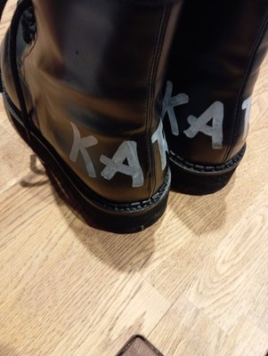 Karl Lagerfeld Leder Stiefeletten Boots, Größe 40